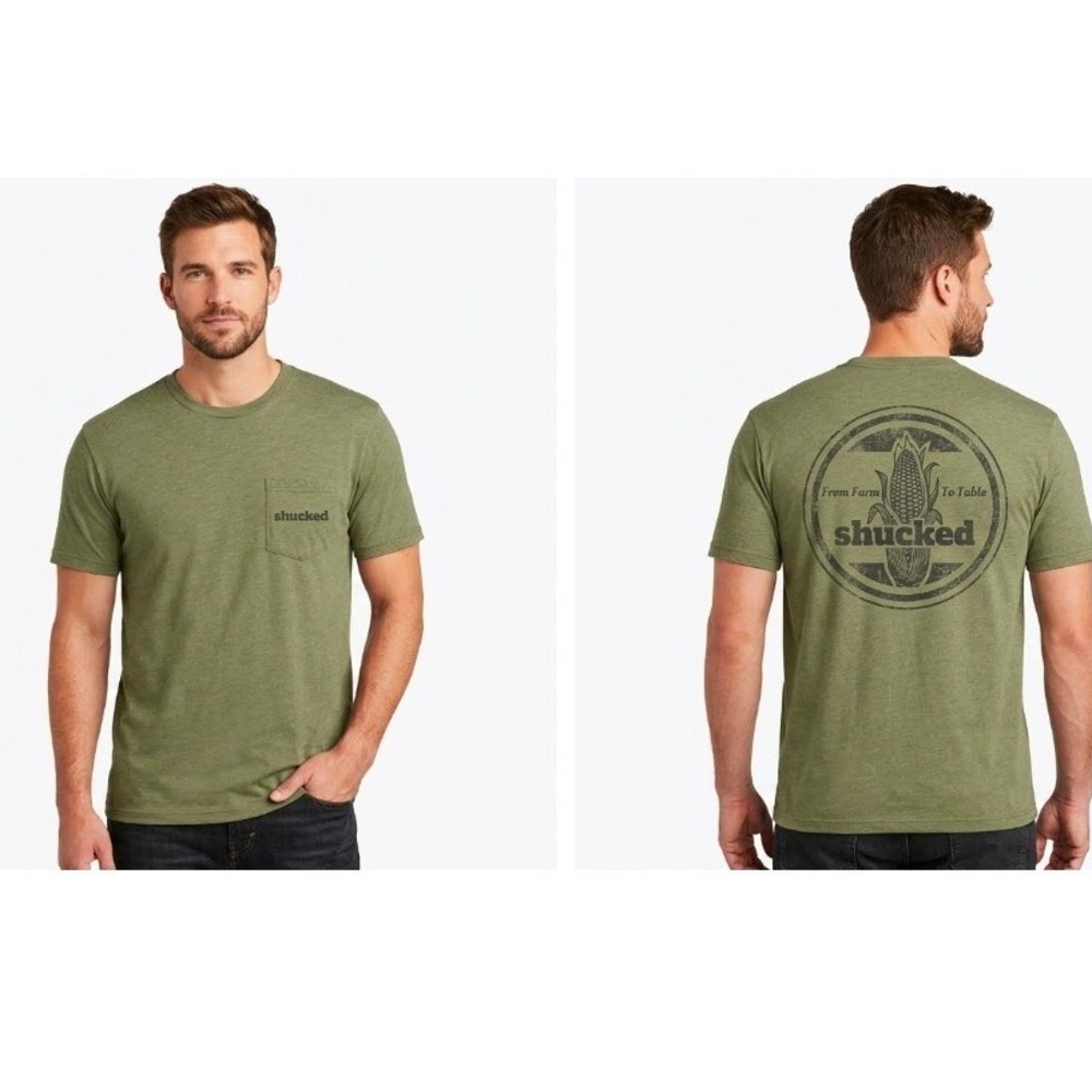 Shucked Green T-Shirt Large Broadway Musical Farm To Fable Graphic Tee
